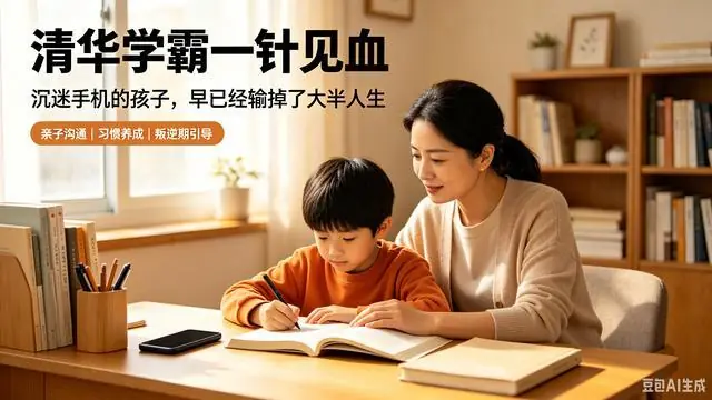 清华学霸：沉迷手机的孩子，毁掉他的不是手机，而是父母无知管教