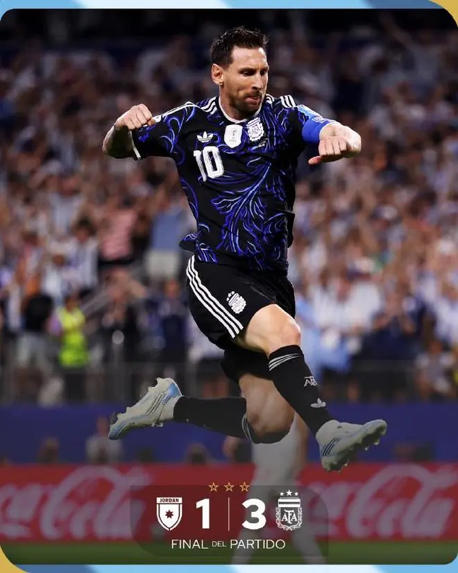 3-1！梅西任意球建功书写3大纪录，世界杯第19球，连续7场破门