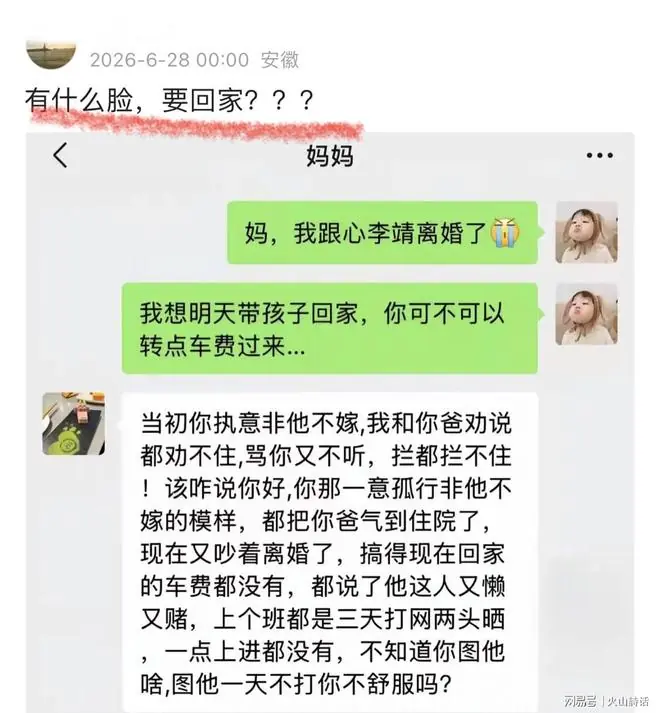 悲催！一远嫁女子闹离婚求助，妈妈怒斥其当初不听劝，并转她5000
