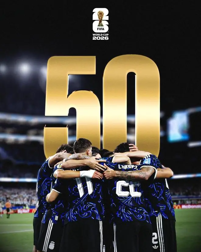 阿根廷取得队史世界杯50胜，为历史第三队
