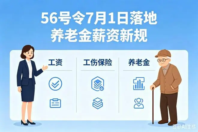 7月1日正式落地！人社56号令全面革新，工资、养老待遇迎来大调整