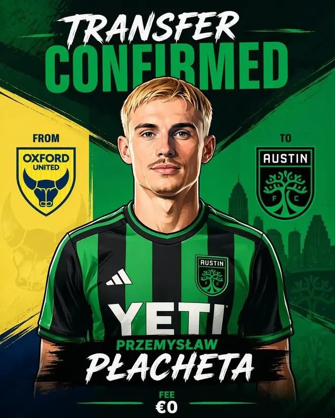 普热梅斯瓦夫·普瓦赫塔自由身加盟奥斯汀FC