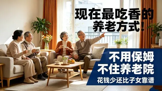 现在最吃香的养老方式!不用保姆、养老院,花钱少还比子女靠谱?