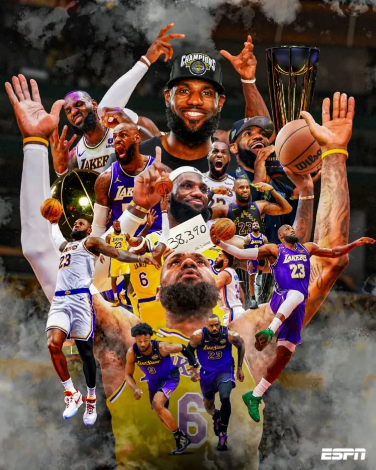 八年时光!ESPN晒海报致敬詹姆斯湖人生涯:这段旅程真是精彩