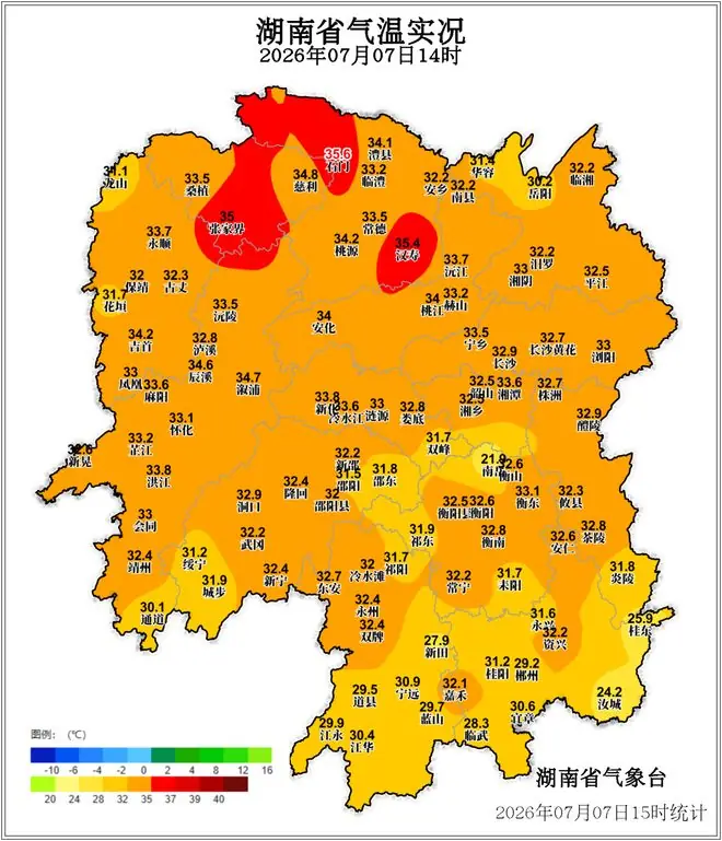 直冲37℃!湖南发布高温黄色预警