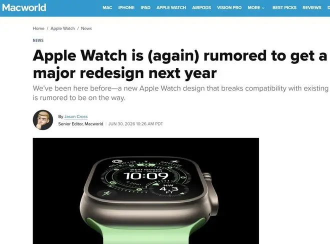 Apple Watch或于2027年迎来重大改款,新表带系统将打破十年兼容性传统