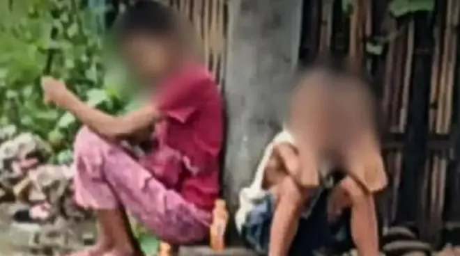缅北密支那街头这一幕让人后背发凉!12岁男孩16岁女孩亲兄妹,光天化日做这事~