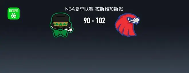 NBA夏季联赛战报：老鹰102-90凯尔特人取NBA夏季联赛3连胜，科比-约翰逊30+7+4