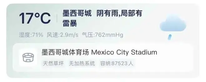 世界杯|墨西哥vs厄瓜多尔因雷暴预警或推迟!凯塞多先发希梅内斯出战,三连胜东道主遇小组第三