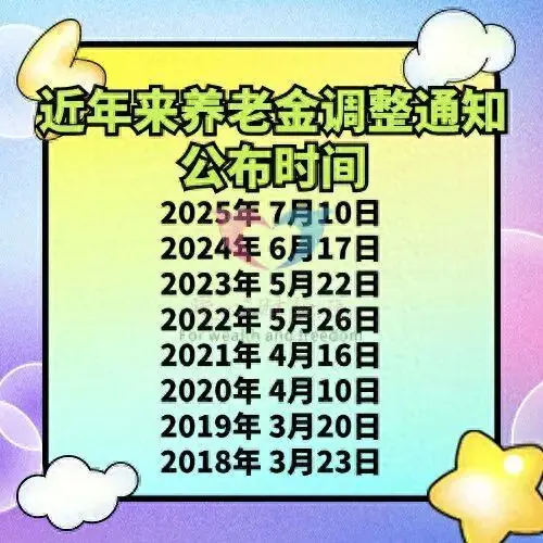 7月12日,全国退休养老金调整通知能公布吗?涨多少?看看过去经验