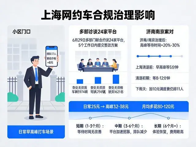 上海清退5974辆无资质网约车，早晚高峰打车费会涨多少？