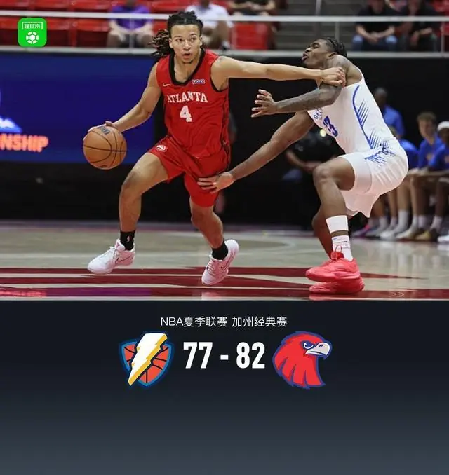 老鹰82-77力克雷霆,弗莱明斯12分,埃吉奥福尔19+15,马拉10+9