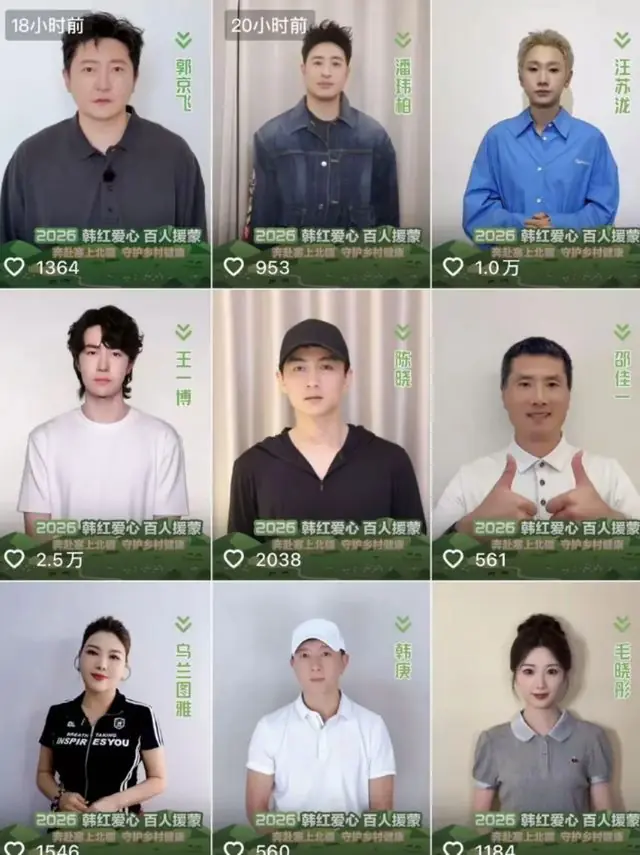 舆论越大越反抗？20多位明星集体帮韩红站台，这是和网友打擂台？