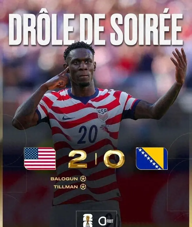 美国2-0波黑:美国将在1/8决赛迎战比利时;40岁的哲科谢幕美加墨