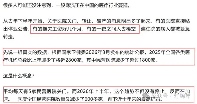 听说医院的降薪倒闭潮也来了!