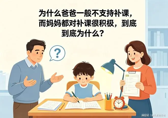 为什么爸爸一般不支持补课,而妈妈都对补课很积极?