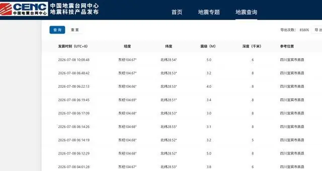 四川宜宾连发9次地震，五粮液回应