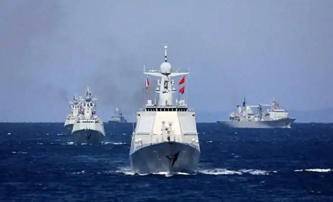 黄海会师！中国头号帮手就位，5国合堵日本，美国很识趣开始后撤