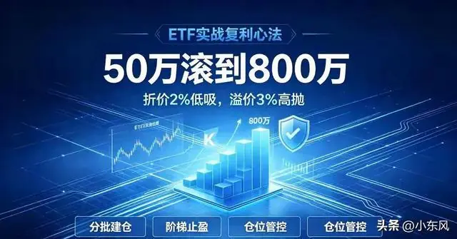 50万滚到800万,我就靠ETF这一招:折价2%吸,溢价3%抛