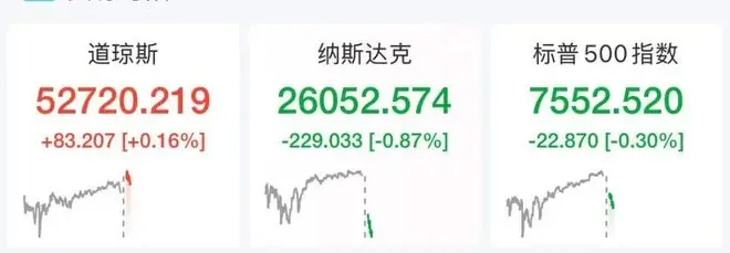 美股存储芯片股全线跳水，闪迪重挫10%，ARM跌近9%，SK海力士跌超7%，苹果逆势创新高