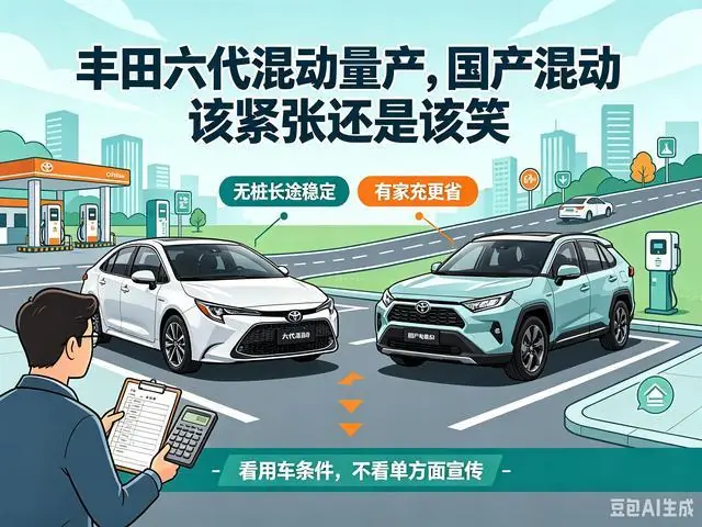 丰田六代混动正式量产!国产混动这下到底慌不慌?