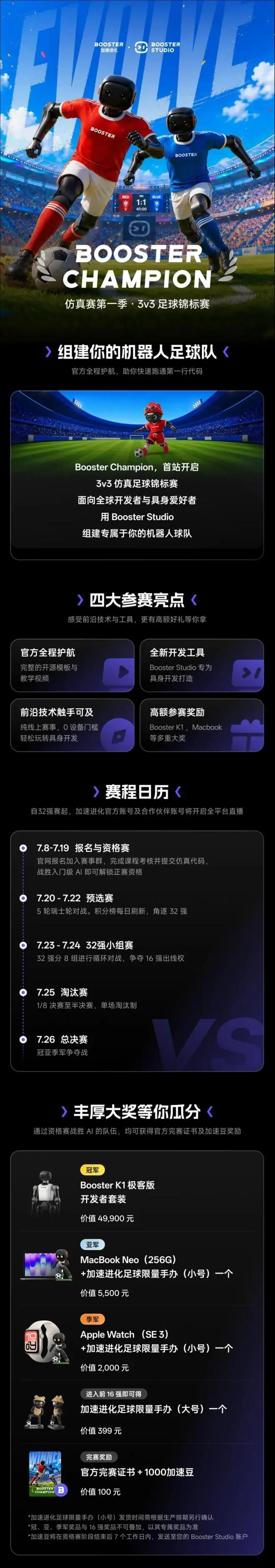赛事招募|Booster 冠军之夜 仿真赛第一季:3v3 足球锦标赛正式启动