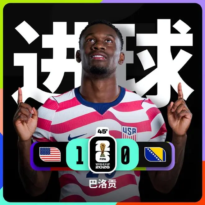 2-0!美国将止步16强?大胆:主裁敢将东道主的射手王红牌罚下